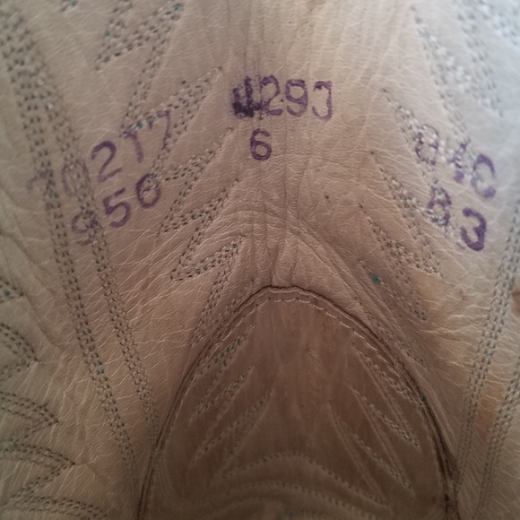 Vintage Blue Snakeskin Cowboy Boots - Picture 2 of 7